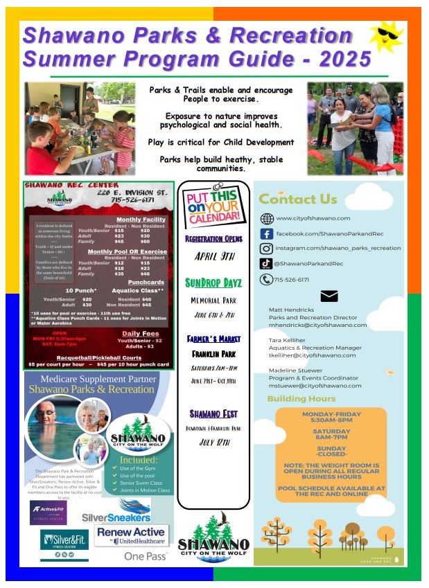 2025 summer flyer, pg 1