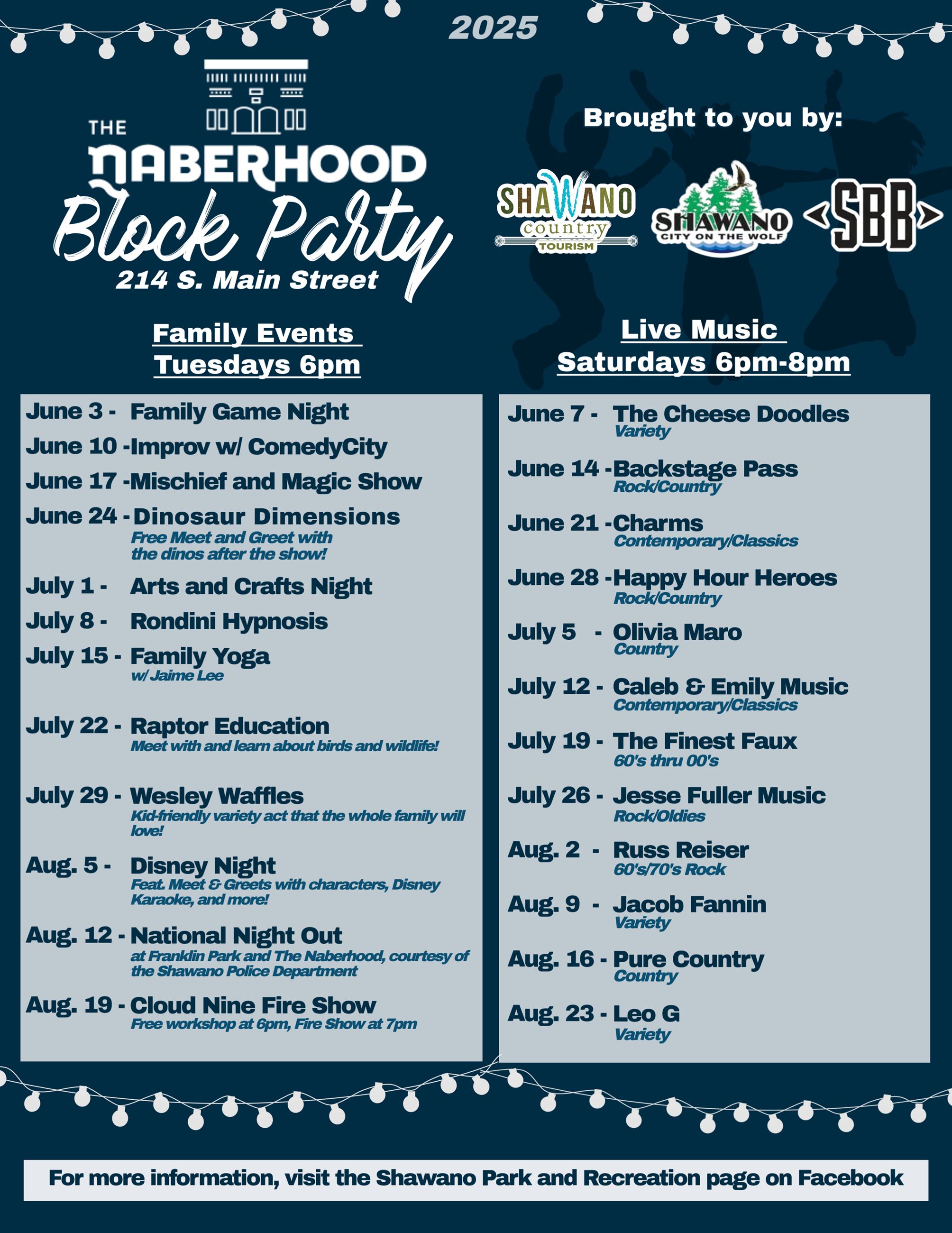 Naberhood Block Party 2025 Poster